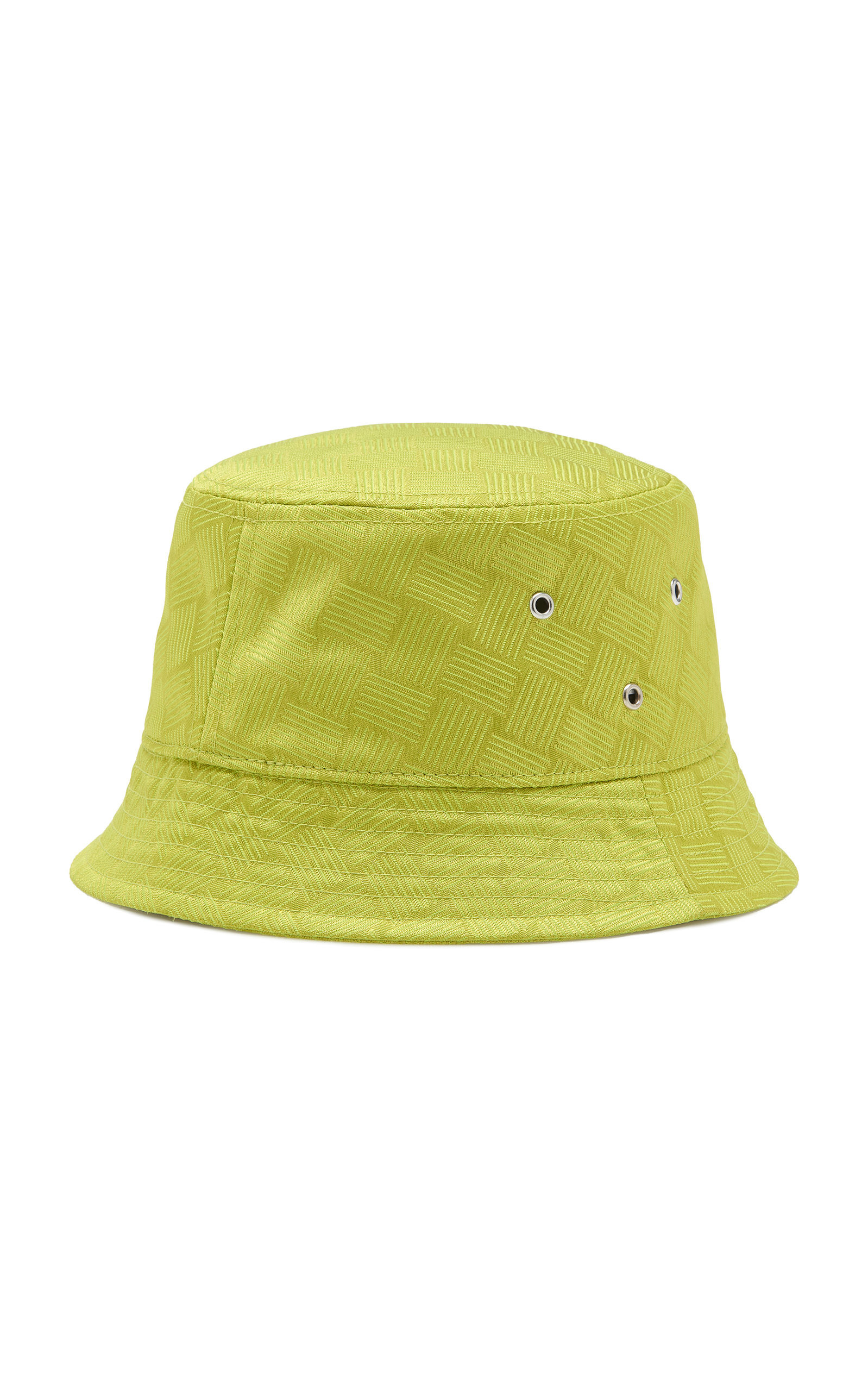 Intrecciato Nylon Bucket Hat yellow - 5