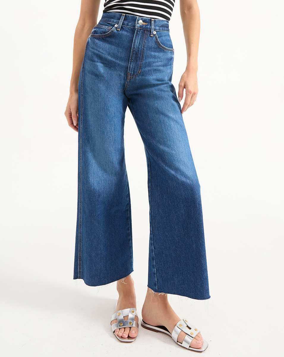TAYLOR CROPPED HIGH RISE WIDE LEG JEAN - 3