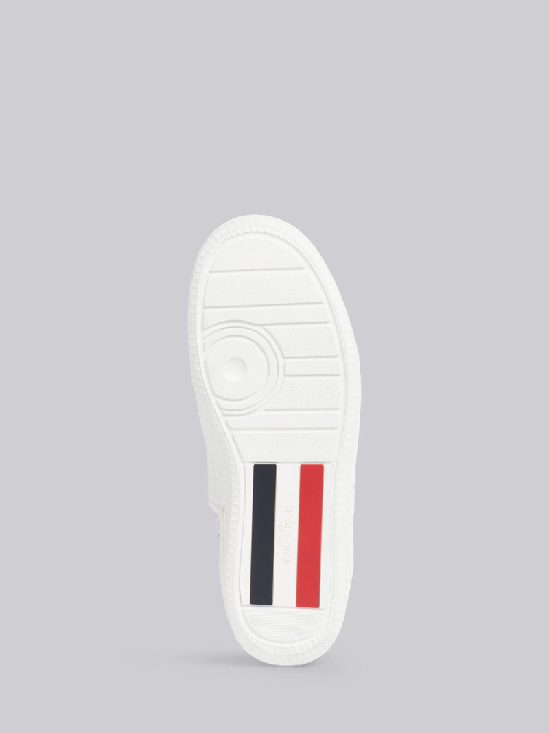 White Pebbled Calfskin Basketball High-top Trainer 5