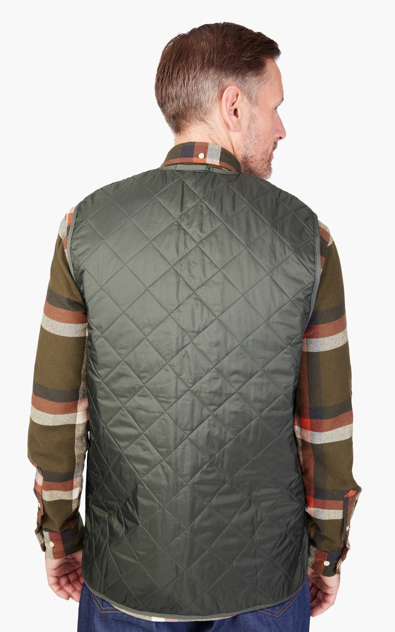 QUILTED ZIP LINER OLIVE - 7