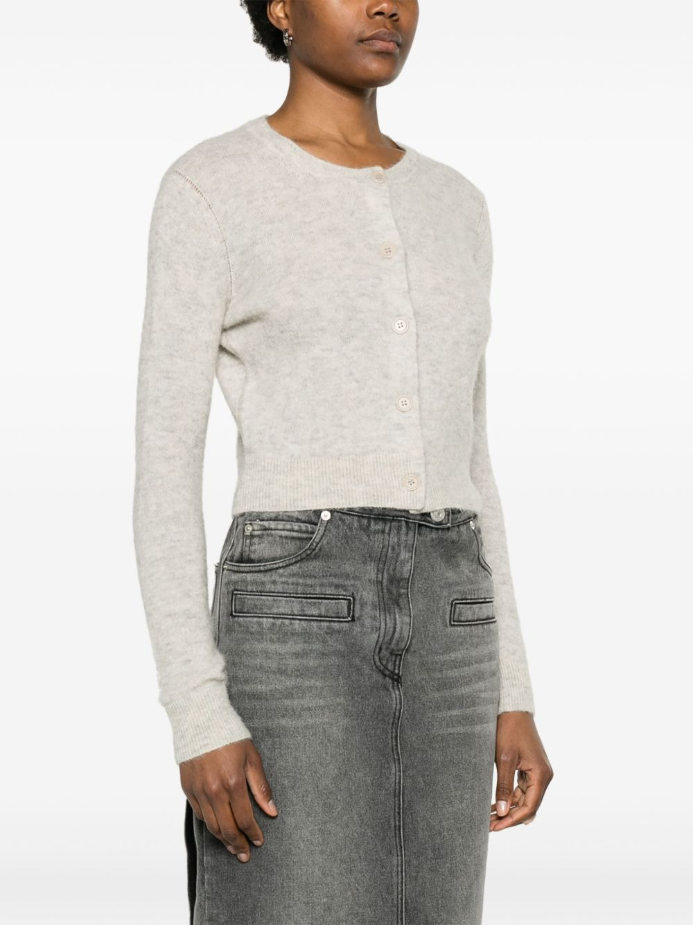 Nity brushed-effect cardigan - 3