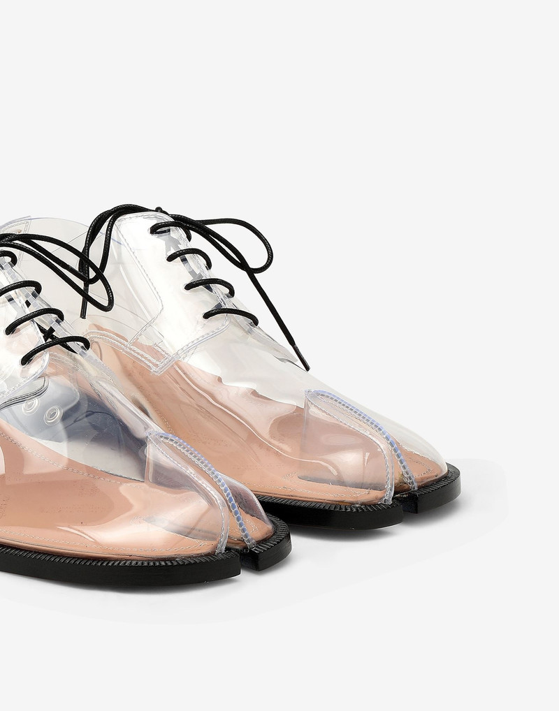 Tabi transparent lace-up shoes 5