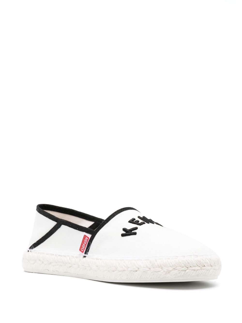 logo-embroidered organic-cotton espadrilles - 2