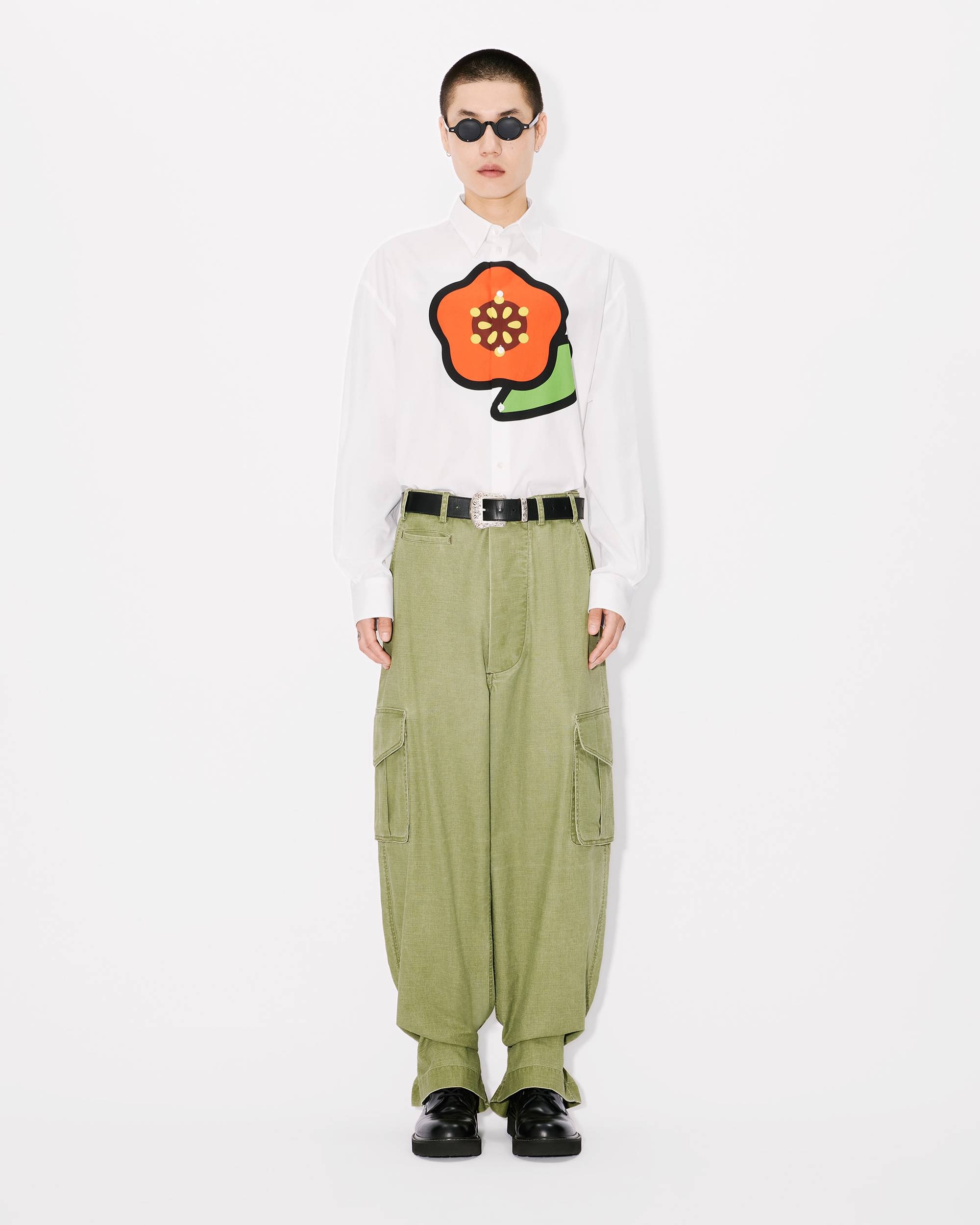 'KENZO Pop' printed casual poplin shirt - 5