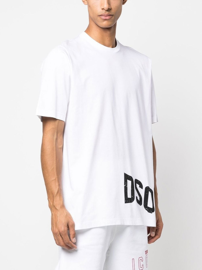 logo print cotton T-shirt 3