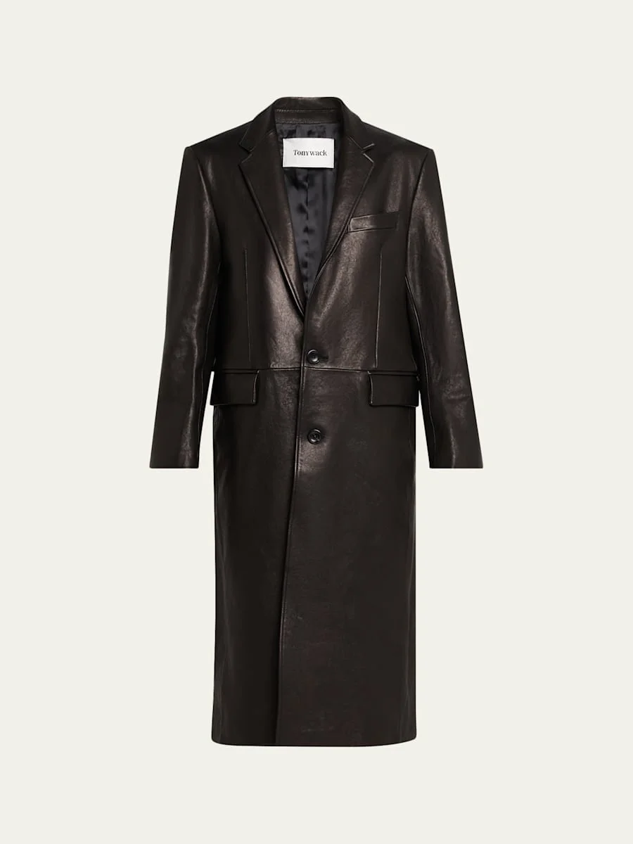 Vegetable-Tanned Leather Coat - 1