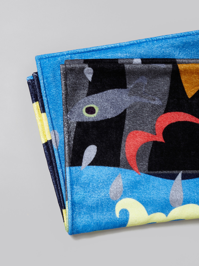 MARNI X NO VACANCY INN - PRINTED COTTON BEACH TOWEL 4