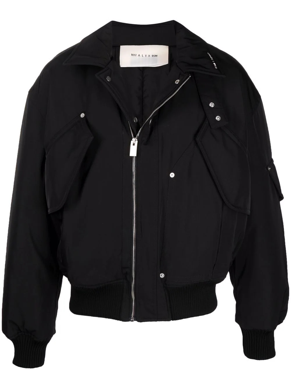 flap-pocket bomber jacket - 1