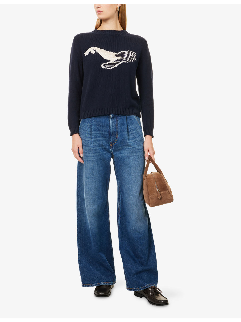 Nespola Round-Neck Cotton-Blend Jumper - 2