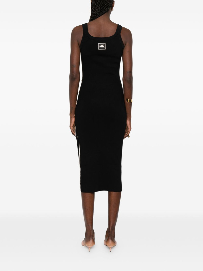 button-detail sleeveless midi dress 4