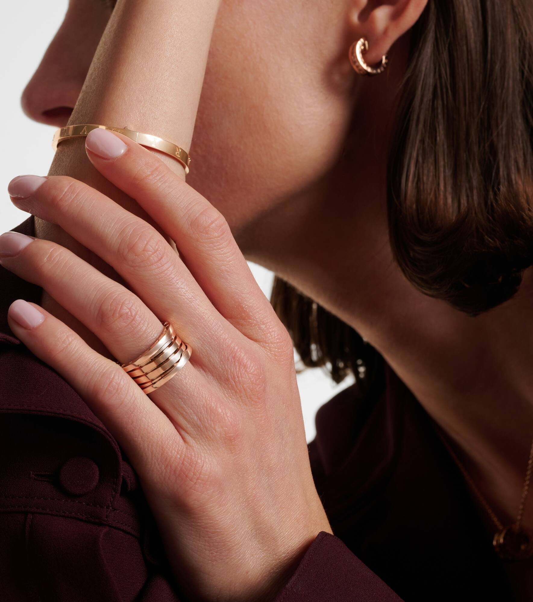 B.zero1 18kt rose gold ring - 4