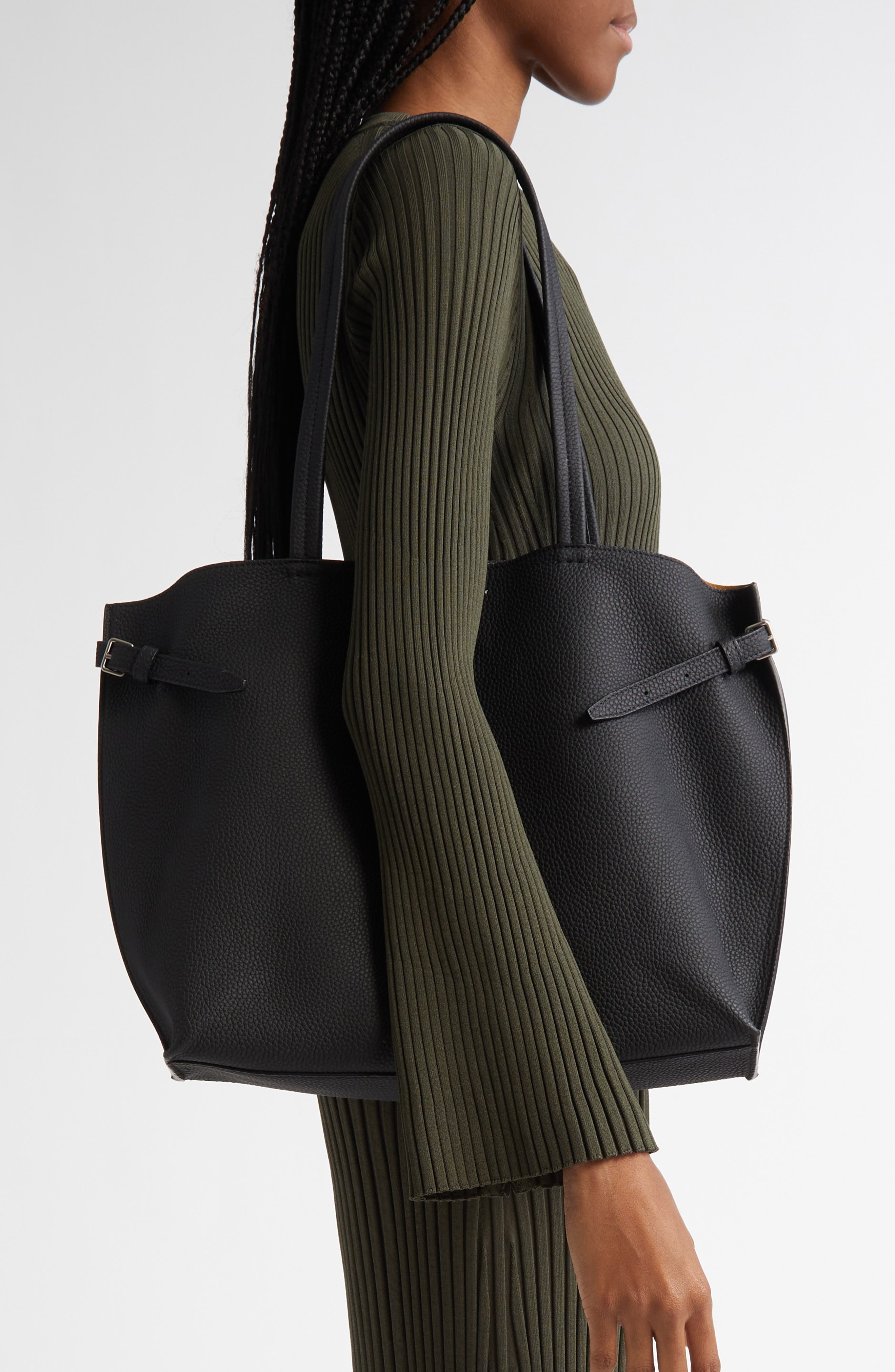 Proenza Schouler Days Leather Tote in Black 001 at Nordstrom - 2