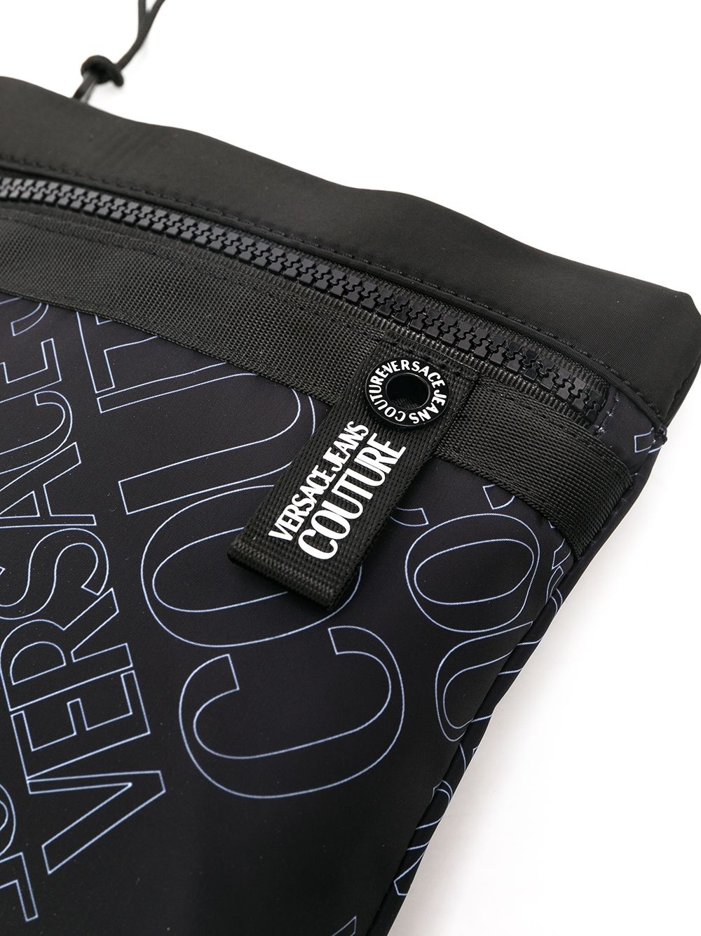 logo print messenger bag - 4