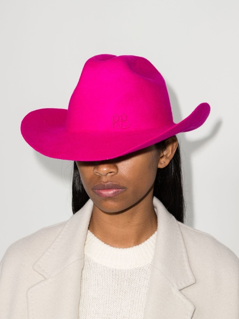 RUSLAN BAGINSKIY logo-embroidered cowboy hat outlook
