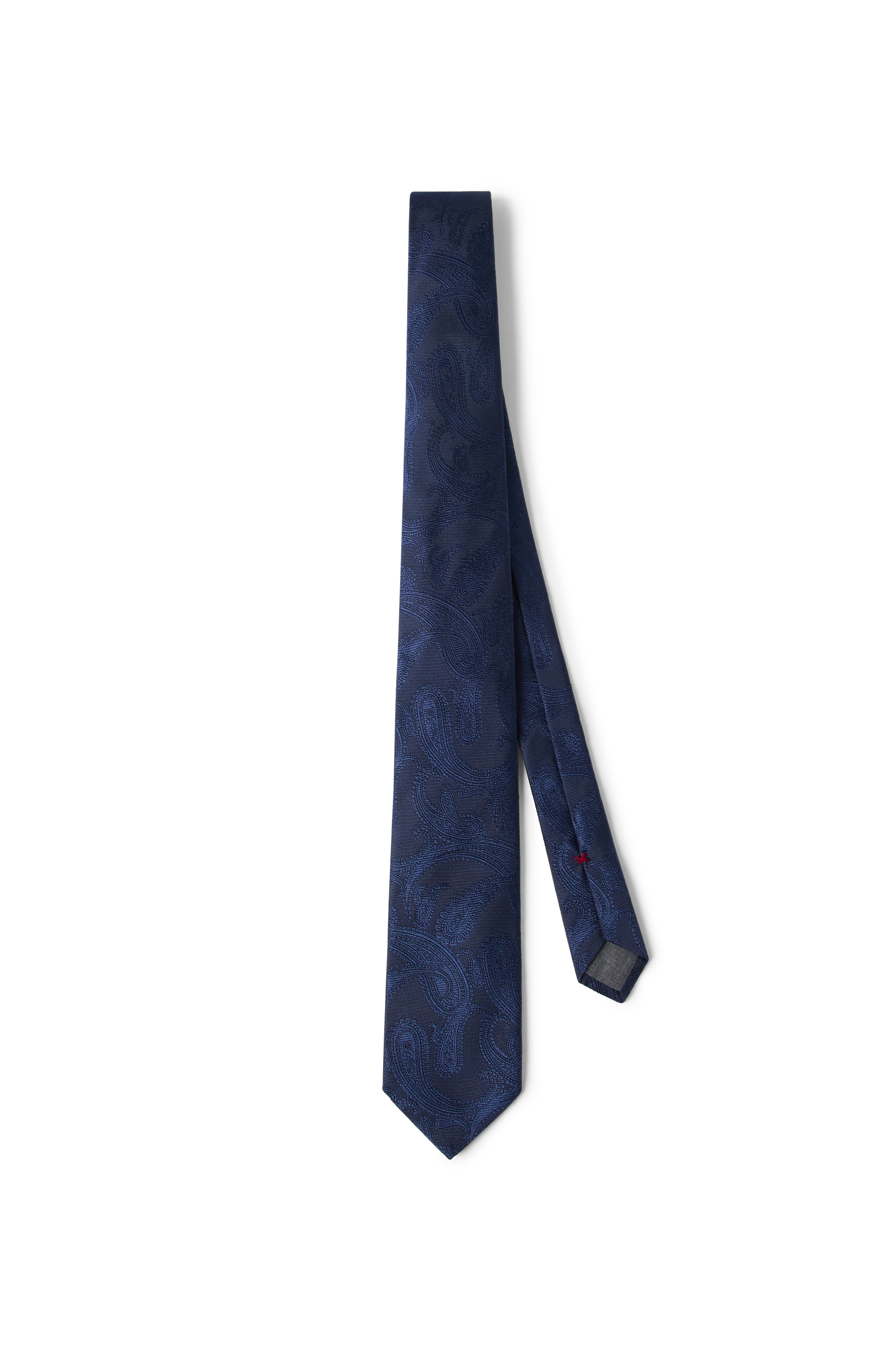 Brunello Cucinelli Silk tie with pattern in Sapphire at Nordstrom - 1