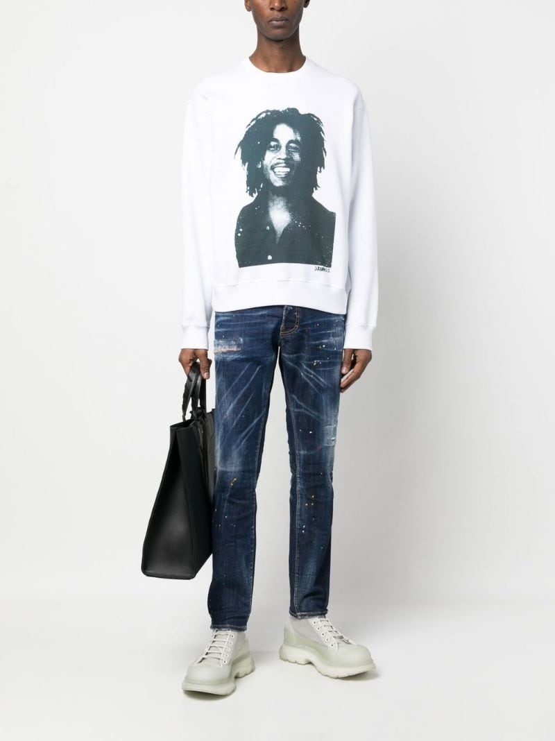 Bob Marley print sweatshirt - 2