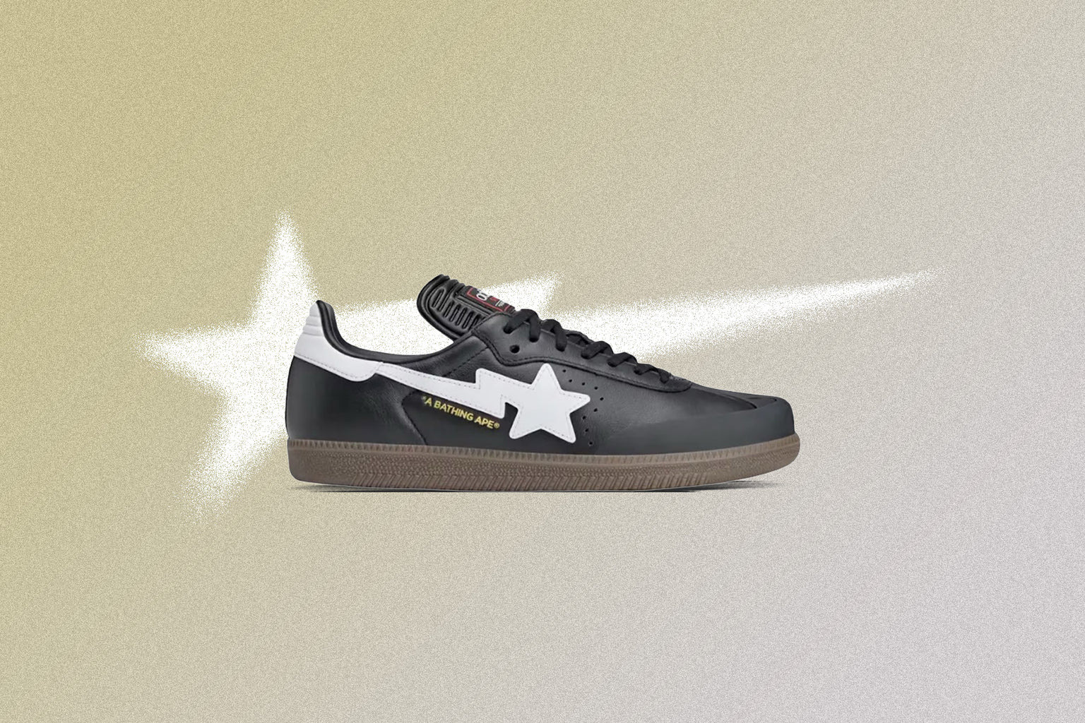 ADIDAS X BAPE SAMBA - CORE BLACK/CLOUD WHITE/GUM - 5