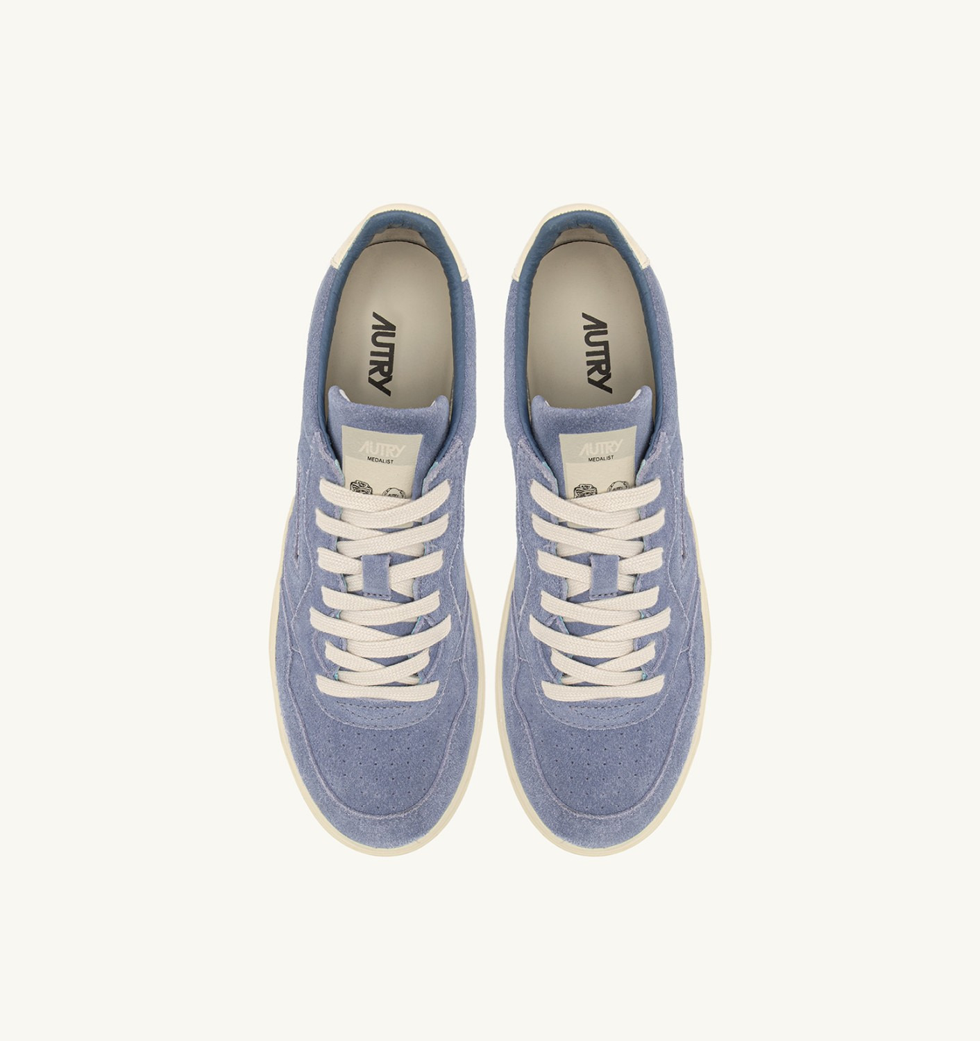 MEDALIST LOW SNEAKERS IN CLAUDIA AND OFF WHITE SUEDE - 5