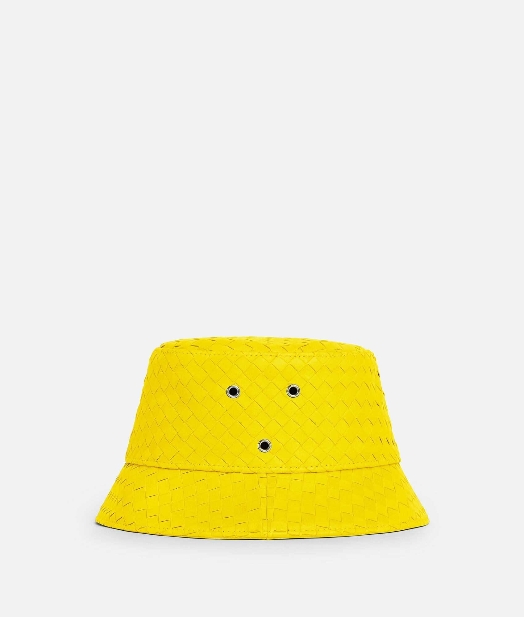intrecciato leather bucket hat - 2