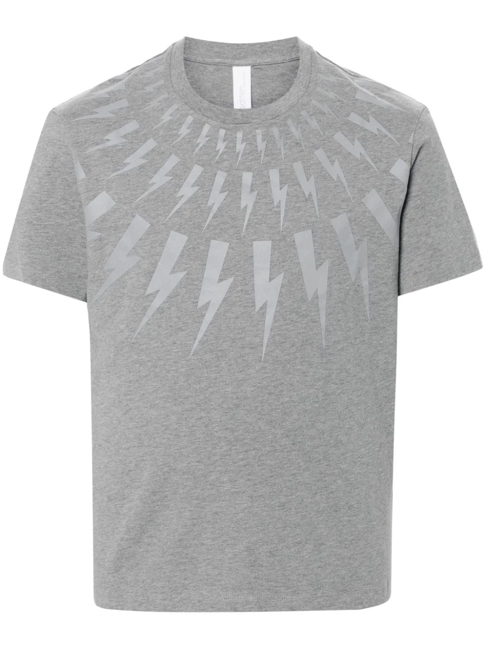 bolt-print cotton T-shirt - 1