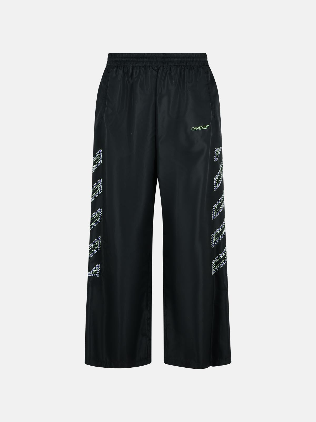 TRACK' BLACK POLYAMIDE PANTS - 1