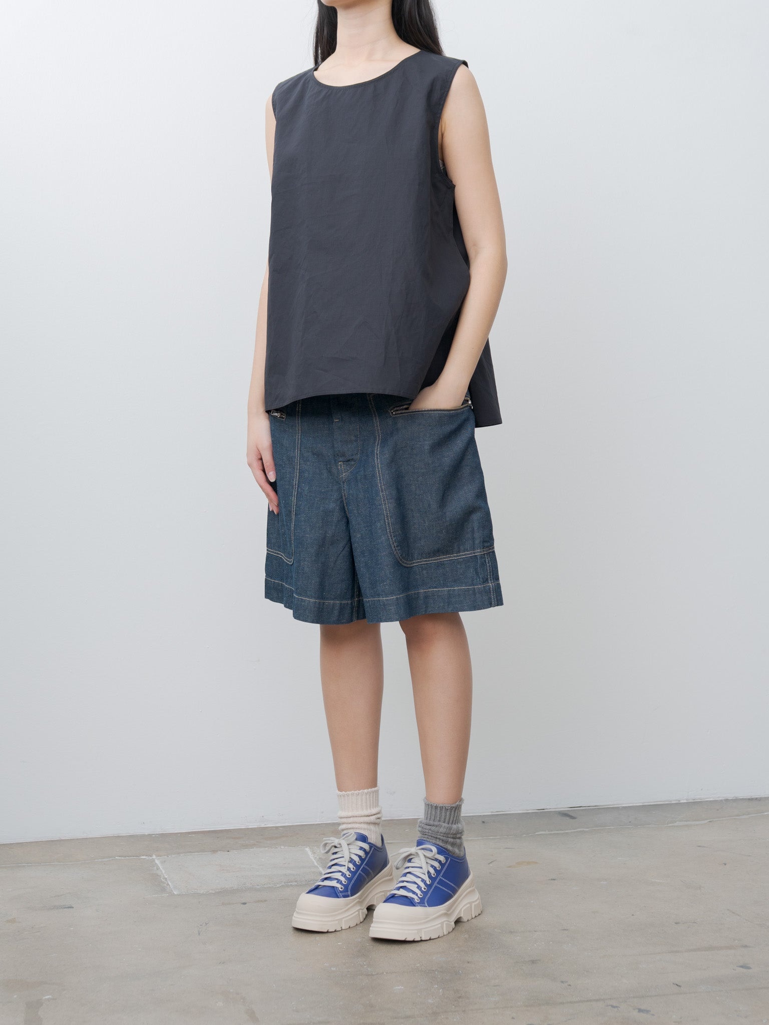 Pristina Denim Shorts - Blue - 4