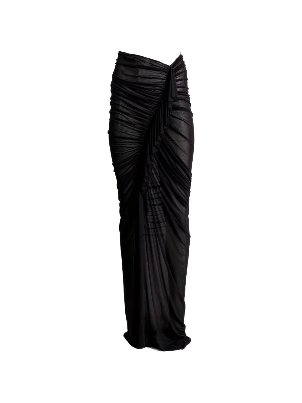 draped maxi skirt - 1
