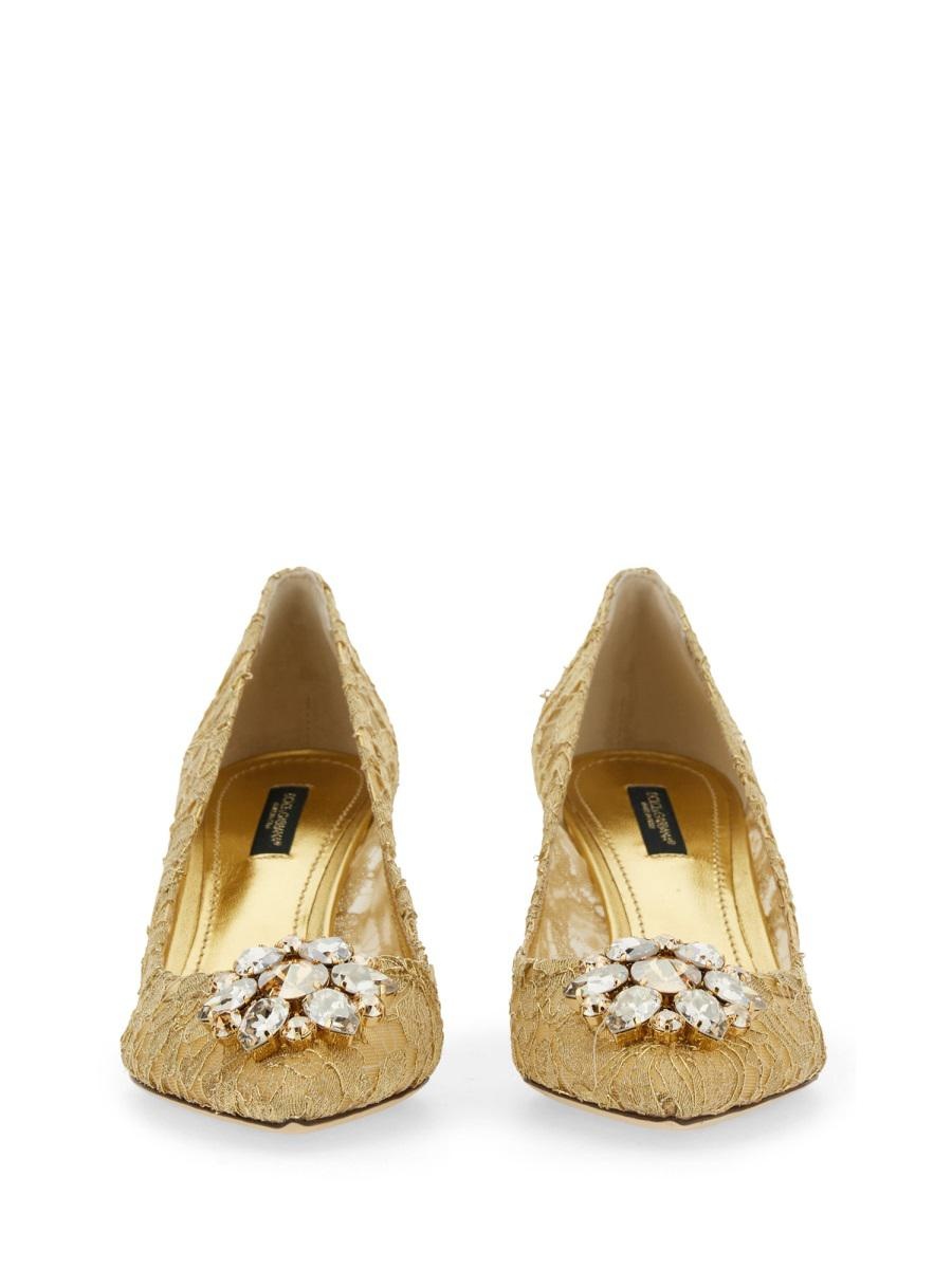 DOLCE & GABBANA TAORMINA LACE PUMPS - 5