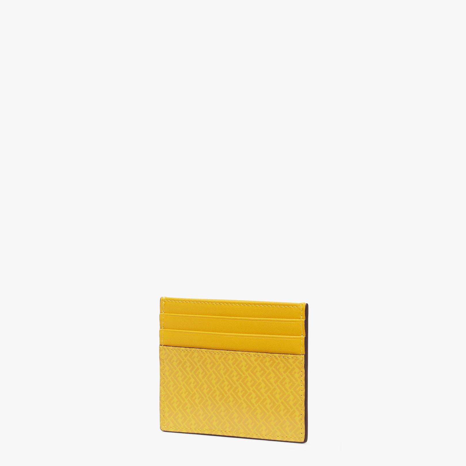 Yellow leather card holder - 2