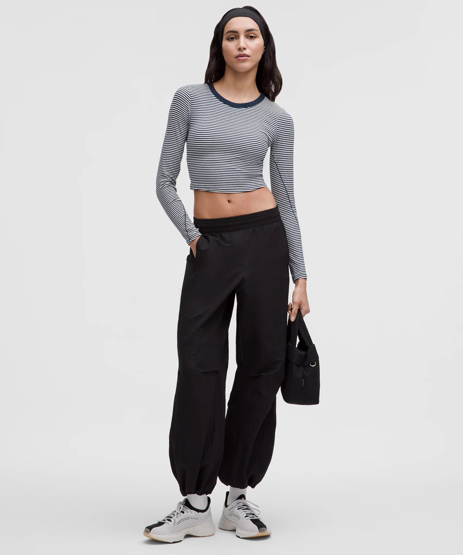Hold Tight Straight-Hem Cropped Long-Sleeve Shirt - 2