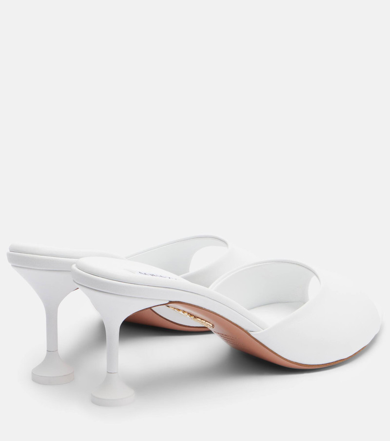 AQUAZZURA Bisous leather mules outlook