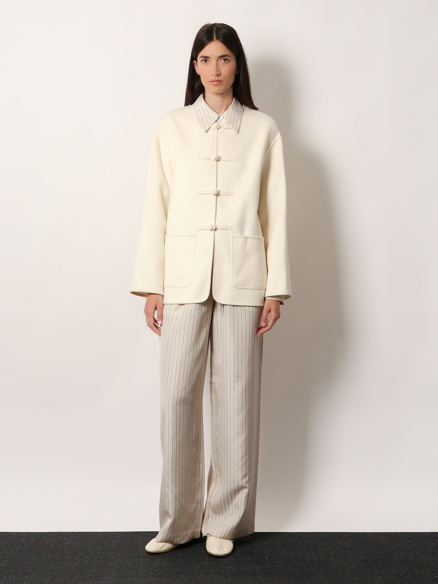 Rohe Mandarin Closure Wool Jacket - 2