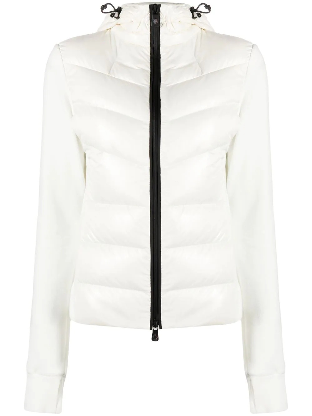 padded fleece hooded jacket - 1