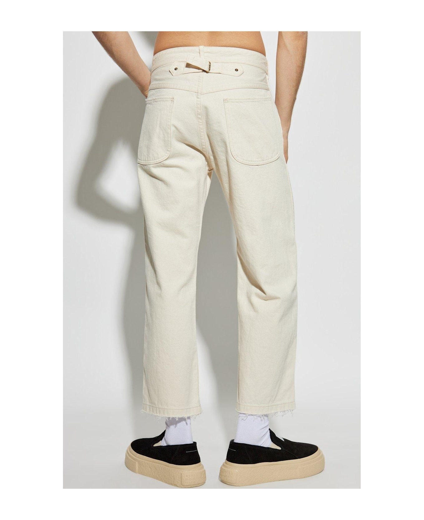 Buckle-detailed Straight-leg Jeans - 3