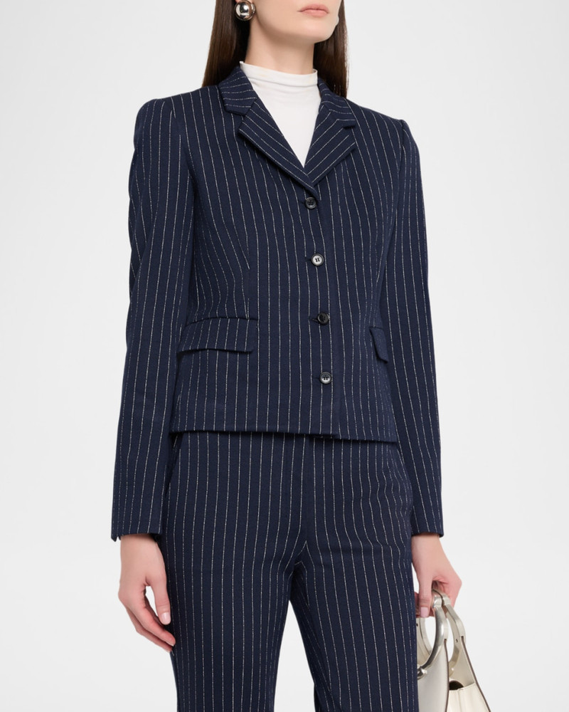 Fitted Pinstripe Jacket 4