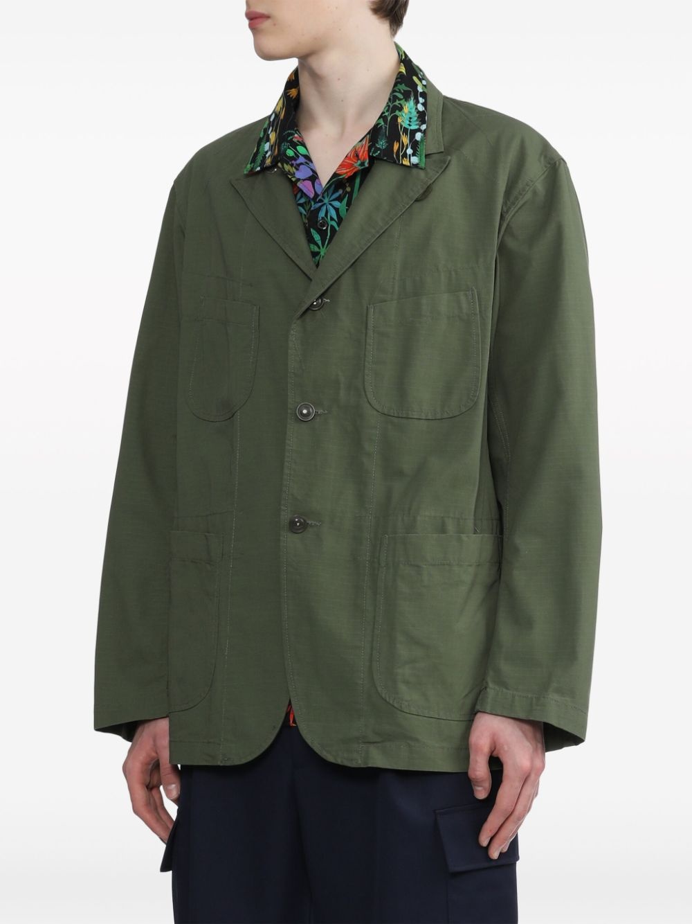 Ripstop Bedford single-breasted blazer - 3