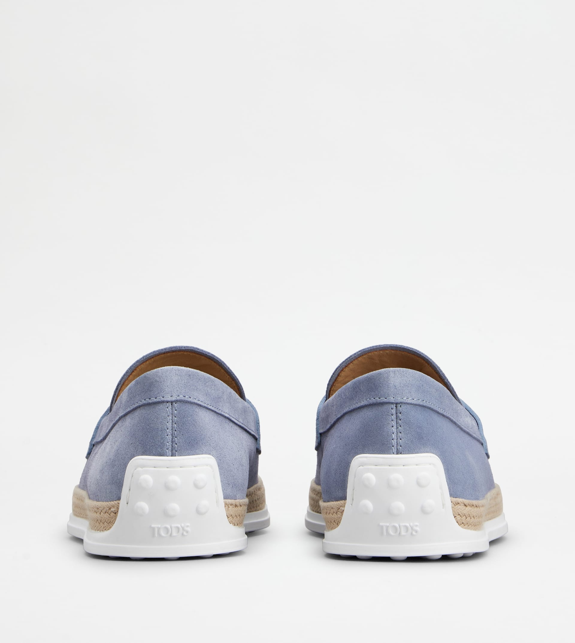 LOAFERS IN SUEDE - LIGHT BLUE - 2