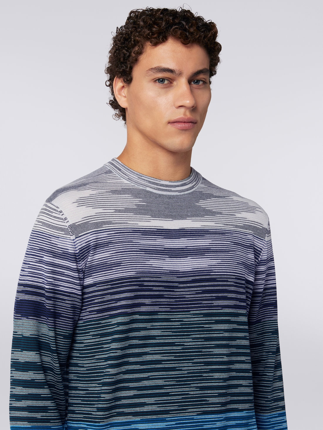 Slub wool crew-neck pullover - 5