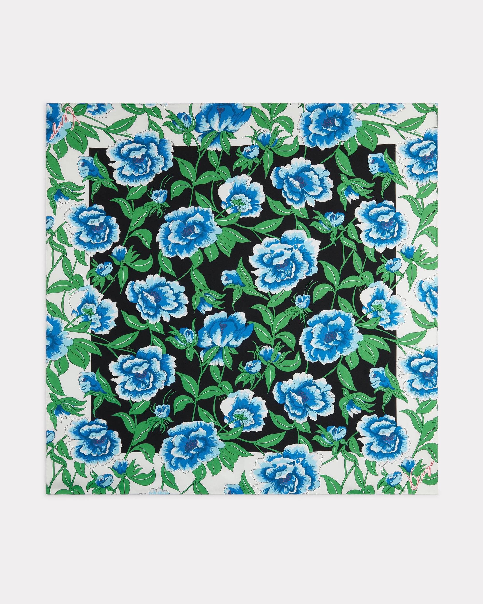 'KENZO Ponies' silk square - 1