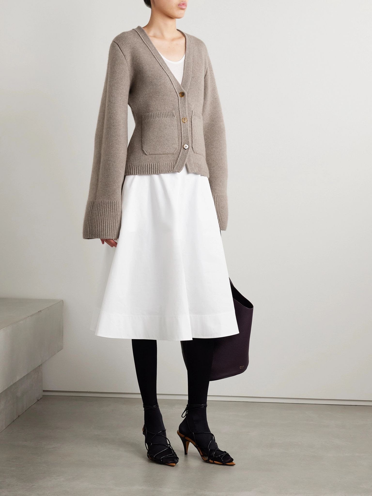 Scarlet cashmere cardigan Brown - 2