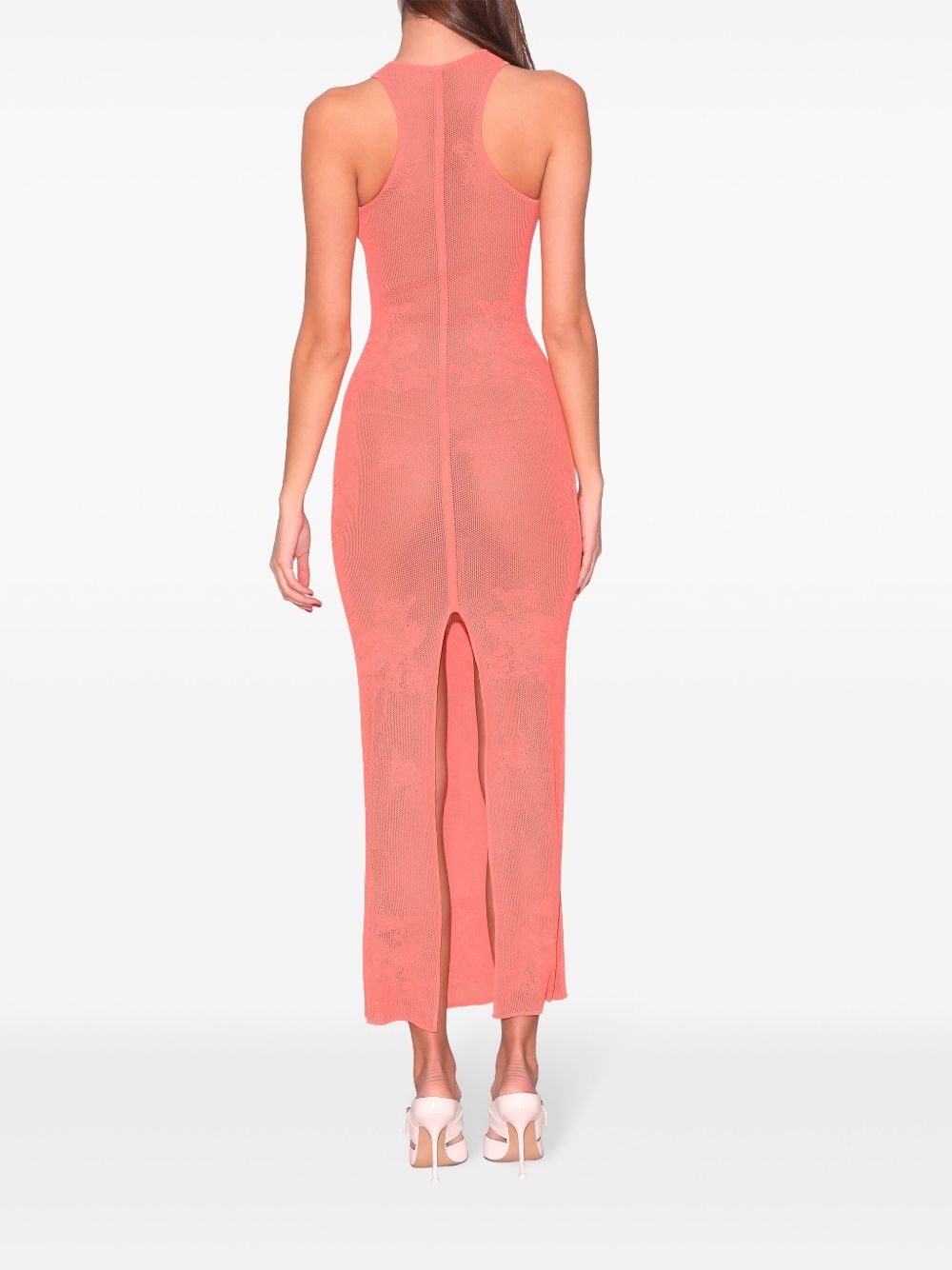 pointelle-knit lace maxi dress - 3