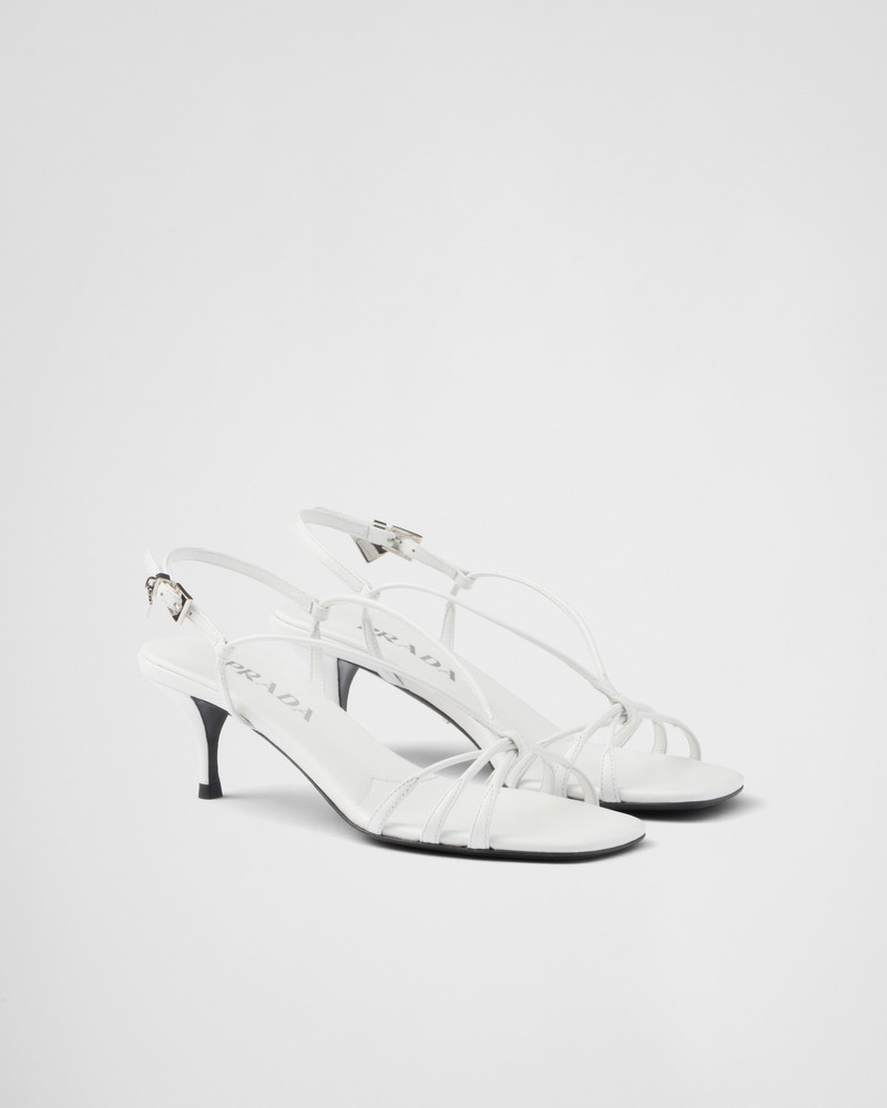 Heeled leather sandals 1