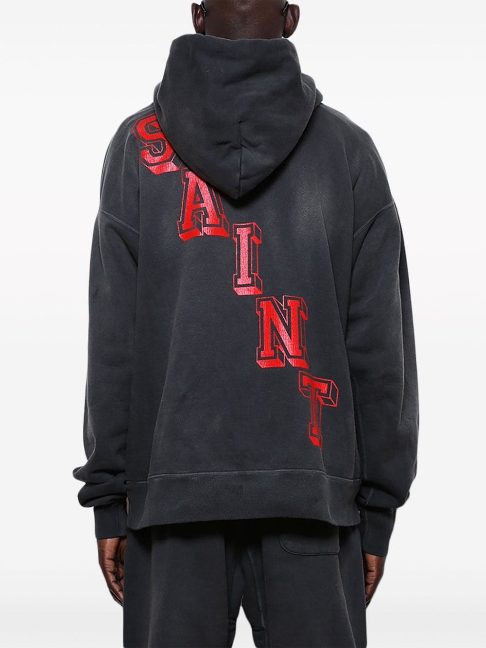 graphic-print cotton hoodie - 5