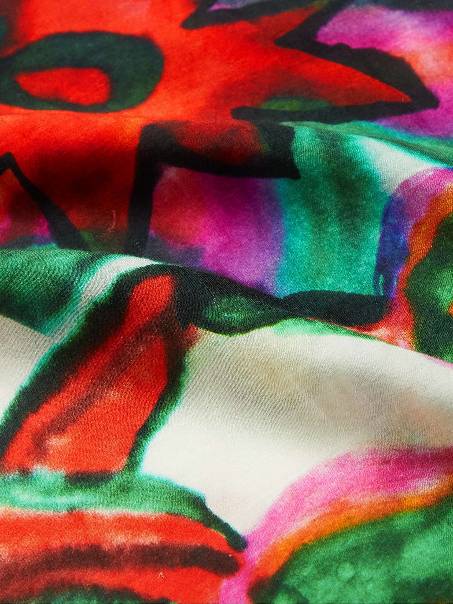 Printed Cotton and Silk-Blend Shirt - 3