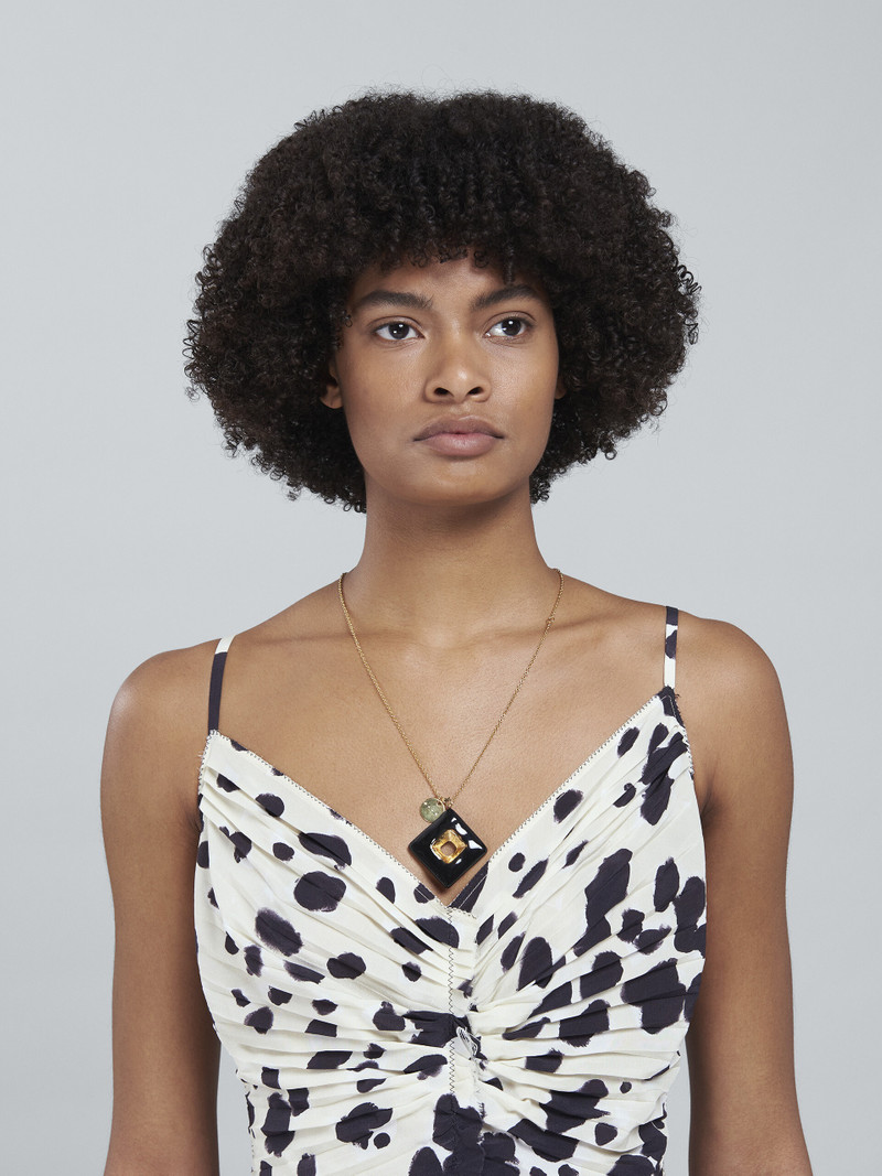 Marni TRAPEZE BLACK NECKLACE outlook