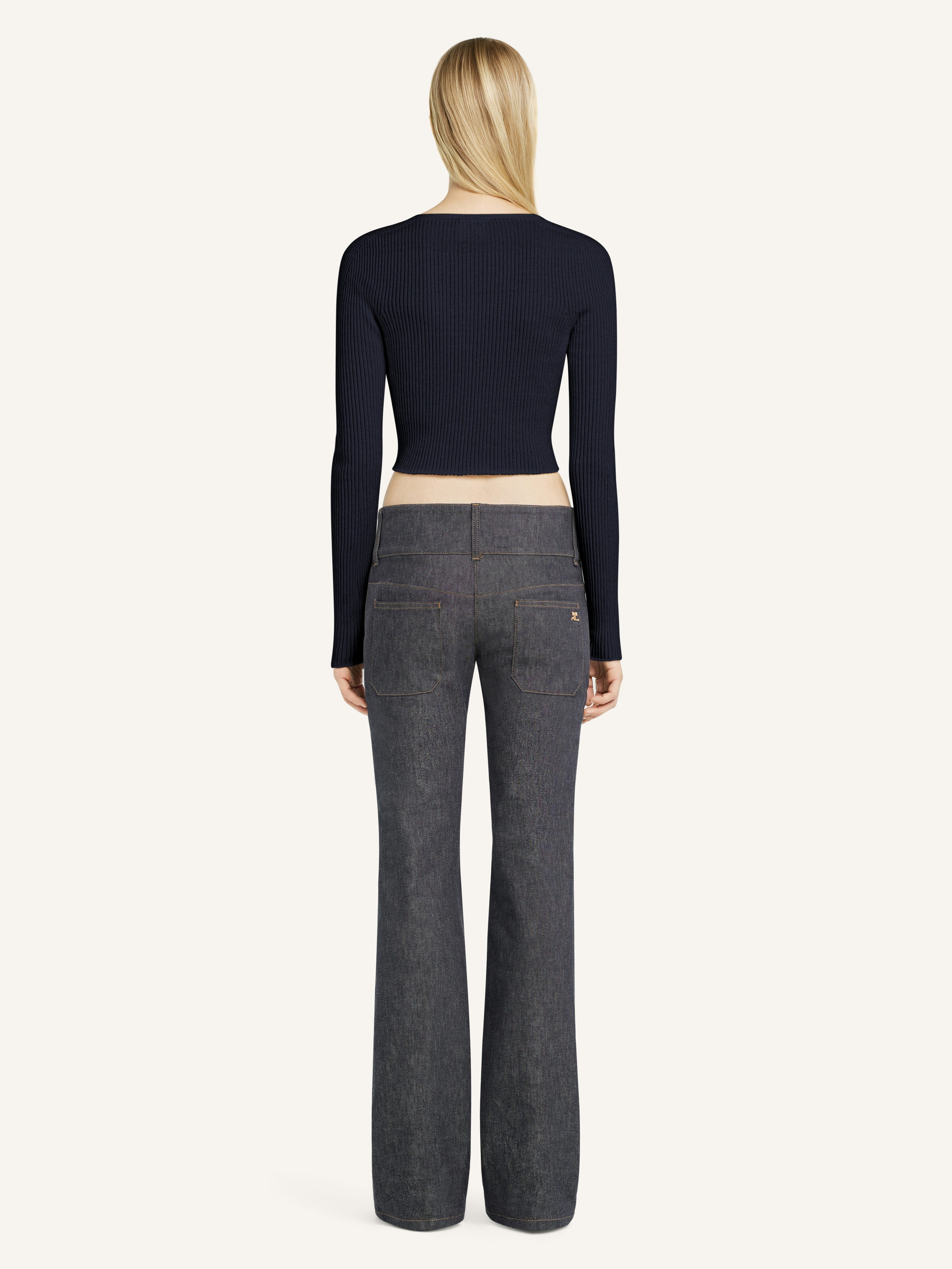 SOLAR CROPPED RIB CARDIGAN - 4