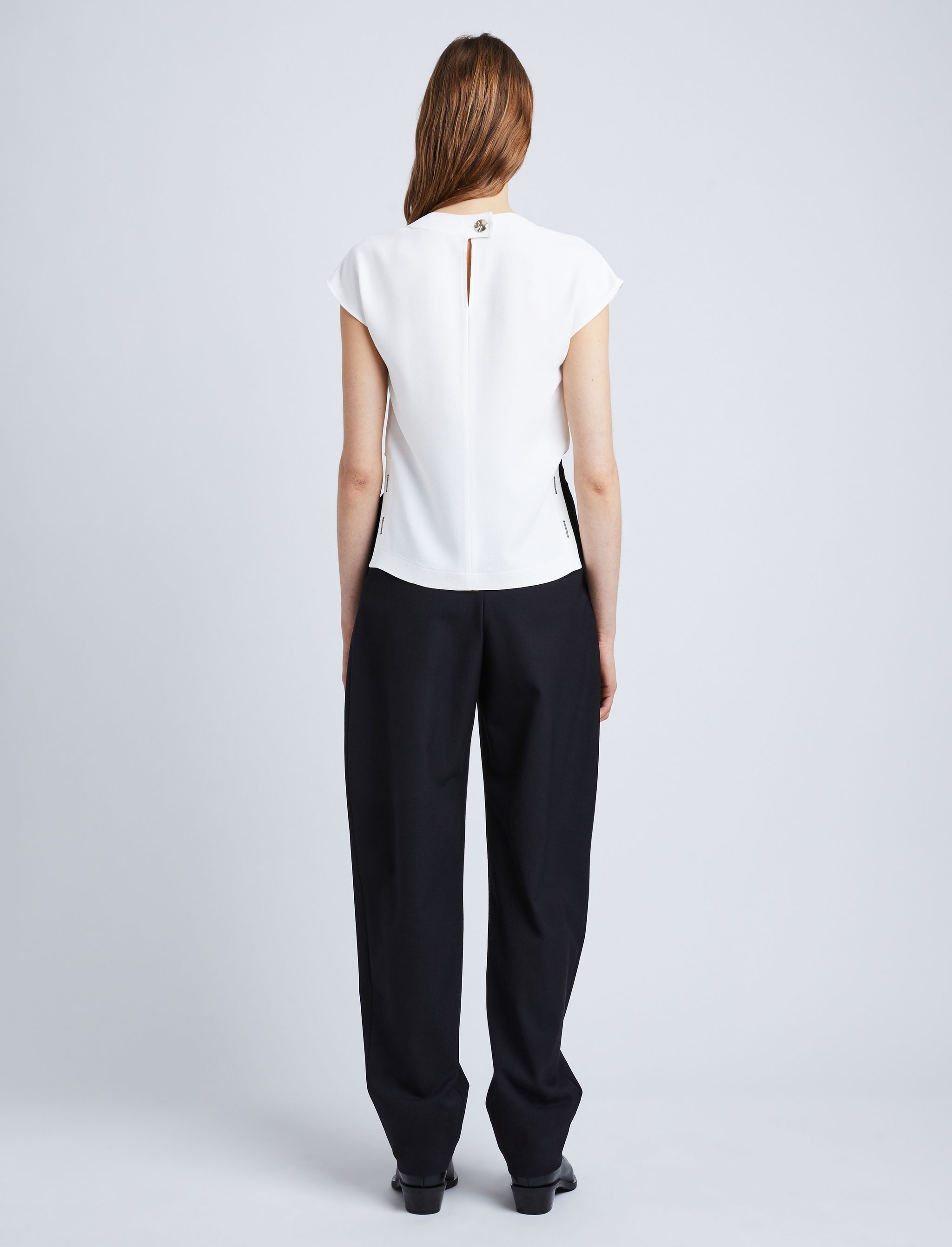 Matte Viscose Crepe Shell Top - 5
