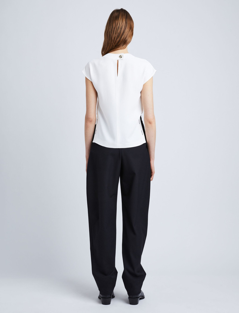 Matte Viscose Crepe Shell Top 5