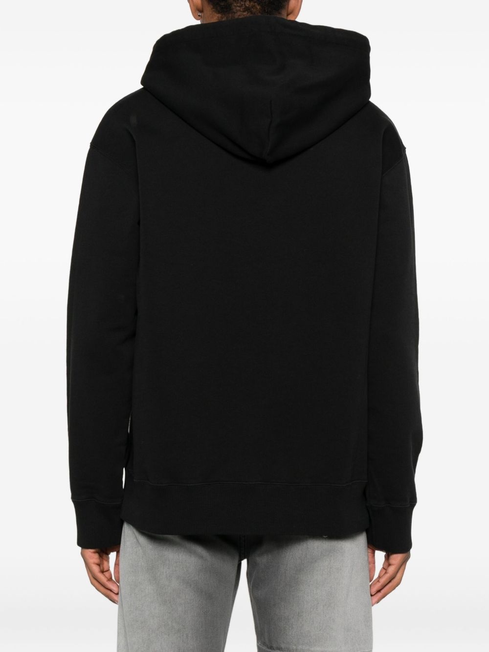 numeric-print hoodie - 4