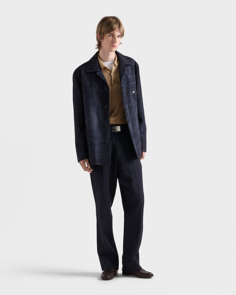 Prada Suede caban jacket outlook